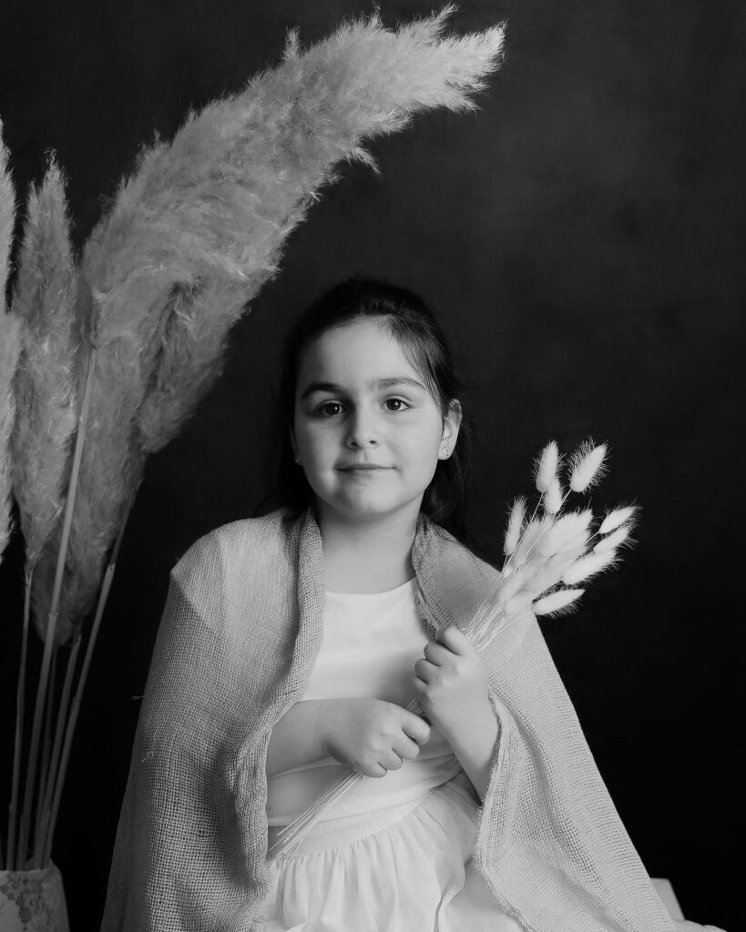 portrait enfant fille studio artistique photographe portraitiste Gargenville